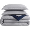 image:imageNautica  Twin XL Reversible Comforter Set with Sheet SetHayes SolidHarmead Grey