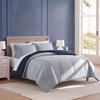 image:imageNautica  Twin XL Reversible Comforter Set with Sheet SetHayes SolidHarmead Grey