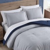 image:imageNautica  Twin XL Reversible Comforter Set with Sheet SetHayes SolidHarmead Grey