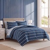 image:imageNautica  Twin XL Reversible Comforter Set with Sheet SetMariners Line SolidPlaid Blue