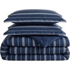 image:imageNautica  Twin XL Reversible Comforter Set with Sheet SetMariners Line SolidPlaid Blue