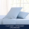 image:imageNautica  Twin XL Sheet Set with Fitted Sheet amp PillowcaseLake Blue