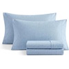 image:imageNautica  Twin XL Sheet Set with Fitted Sheet amp PillowcasesHerringbone Coastal Blue