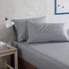 image:imageNautica  Twin XL Sheet Set with Fitted Sheet amp PillowcasesSolid Grey