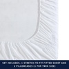 image:imageNautica  Twin XL Sheet Set with Fitted Sheet amp PillowcasesSolid White