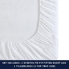 image:imageNautica  Twin XL Sheet Set with Fitted Sheet amp PillowcasesSolid White