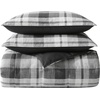 image:imageNautica  Twin XL Size Comforter Set with Matching ShamCrossview Plaid Charcoal