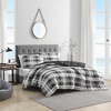 image:imageNautica  Twin XL Size Comforter Set with Matching ShamCrossview Plaid Charcoal