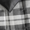 image:imageNautica  Twin XL Size Comforter Set with Matching ShamCrossview Plaid Charcoal