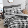 image:imageNautica  Twin XL Size Comforter Set with Matching ShamCrossview Plaid Charcoal