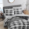 image:imageNautica  Twin XL Size Comforter Set with Matching ShamCrossview Plaid Charcoal