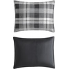 image:imageNautica  Twin XL Size Comforter Set with Matching ShamDark Grey