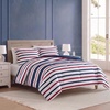 image:imageNautica  TwinTwin XL Size Comforter Set with Matching ShamClove Hitch StripeSolid Blue