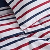 image:imageNautica  TwinTwin XL Size Comforter Set with Matching ShamClove Hitch StripeSolid Blue