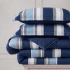 image:imageNautica  TwinTwin XL Size Comforter Set with Matching ShamHeathered Block Flagstone