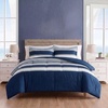 image:imageNautica  TwinTwin XL Size Comforter Set with Matching ShamHeathered Block Flagstone