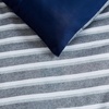 image:imageNautica  TwinTwin XL Size Comforter Set with Matching ShamHeathered Block Flagstone
