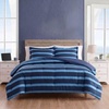 image:imageNautica  TwinTwin XL Size Comforter Set with Matching ShamKeelson StripeSolid Blue
