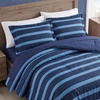 image:imageNautica  TwinTwin XL Size Comforter Set with Matching ShamKeelson StripeSolid Blue