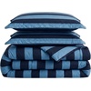 image:imageNautica  TwinTwin XL Size Comforter Set with Matching ShamKeelson StripeSolid Blue