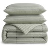 image:imageNautica  TwinTwin XL Size Comforter Set with Matching ShamPark Stripe Sage Green