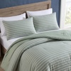 image:imageNautica  TwinTwin XL Size Comforter Set with Matching ShamPark Stripe Sage Green