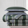 image:imageNautica  TwinTwin XL Size Comforter Set with Matching ShamUphaul StripeSolid Green