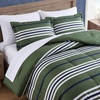 image:imageNautica  TwinTwin XL Size Comforter Set with Matching ShamUphaul StripeSolid Green
