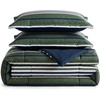 image:imageNautica  TwinTwin XL Size Comforter Set with Matching ShamUphaul StripeSolid Green