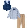 image:imageNautica Baby Boys 4piece Suit Set with Dress Shirt Vest Pants and TieFlag Blue