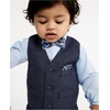 image:imageNautica Baby Boys 4piece Suit Set with Dress Shirt Vest Pants and TieTanzanite