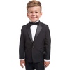 image:imageNautica Boys 4Piece Tuxedo Suit Set with Jacket Pants Dress Shirt amp Bow Tie for Weddings amp Special OccasionsBlack Tuxedo