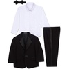 image:imageNautica Boys 4Piece Tuxedo Suit Set with Jacket Pants Dress Shirt amp Bow Tie for Weddings amp Special OccasionsBlack Tuxedo