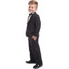 image:imageNautica Boys 4Piece Tuxedo Suit Set with Jacket Pants Dress Shirt amp Bow Tie for Weddings amp Special OccasionsBlack Tuxedo