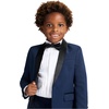 image:imageNautica Boys 4Piece Tuxedo Suit Set with Jacket Pants Dress Shirt amp Bow Tie for Weddings amp Special OccasionsBlue Tuxedo