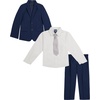 image:imageNautica Boys 4Piece Tuxedo Suit Set with Jacket Pants Dress Shirt amp Bow Tie for Weddings amp Special OccasionsBright Blue