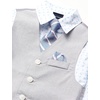 image:imageNautica Boys 4piece Formal Suit Set with Vest Pants Collared Dress Shirt and TieGrey Mouse