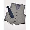 image:imageNautica Boys 4piece Formal Suit Set with Vest Pants Collared Dress Shirt and TieLight Grey