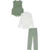 image:imageNautica Boys 4piece Formal Suit Set with Vest Pants Collared Dress Shirt and TieSage