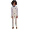 image:imageNautica Boys 4piece Formal Suit Set with Vest Pants Collared Dress Shirt and TieSilver Birch