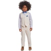 image:imageNautica Boys 4piece Formal Suit Set with Vest Pants Collared Dress Shirt and TieSilver Birch