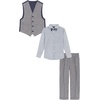 image:imageNautica Boys 4piece Formal Suit Set with Vest Pants Collared Dress Shirt and TieTanzanite