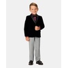 image:imageNautica Boys 4piece Suit Set with Dress Shirt Tie Jacket and PantsBlack Velvet Duo