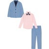 image:imageNautica Boys 4piece Suit Set with Dress Shirt Tie Jacket and PantsClear Sky