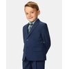 image:imageNautica Boys 4piece Suit Set with Dress Shirt Tie Jacket and PantsDark Blue Sharkskin