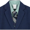 image:imageNautica Boys 4piece Suit Set with Dress Shirt Tie Jacket and PantsDark Blue Sharkskin