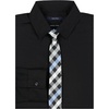 image:imageNautica Boys Long Sleeve ButtonDown Collared Dress Shirt with TieBlack