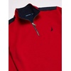 image:imageNautica Mens 14 Zip Pieced Fleece SweatshirtNautica Red