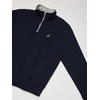 image:imageNautica Mens 14 Zip Pieced Fleece SweatshirtNavy
