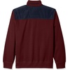 image:imageNautica Mens 14 Zip Pieced Fleece SweatshirtRoyal Burgundy